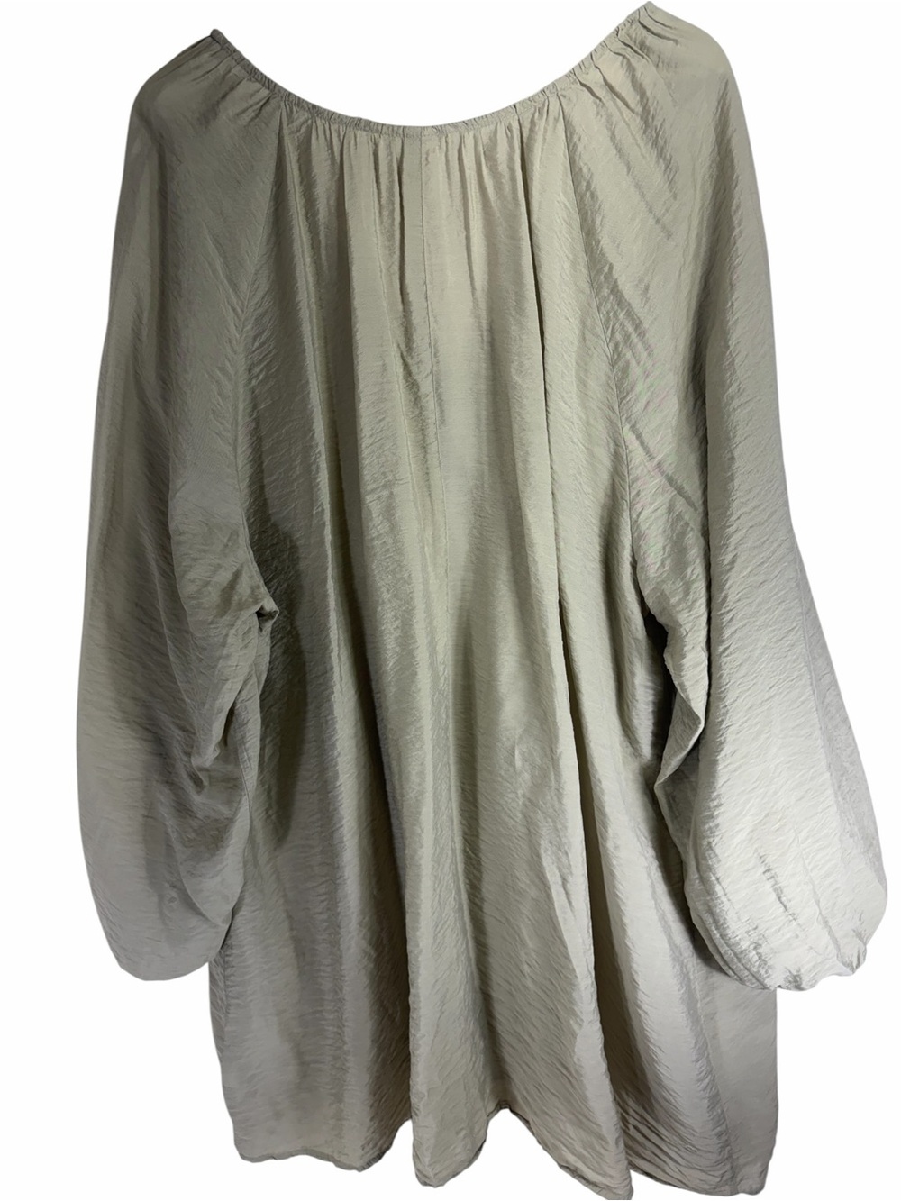 H&M Light Sage V-Neck Long Sleeve Women's Top/Dress SIZE XL - Picture 4 of 12
